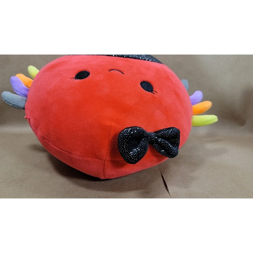 Squishmallows Bella the Spider Red Rainbow Legs Sparkle Belly Halloween 8in